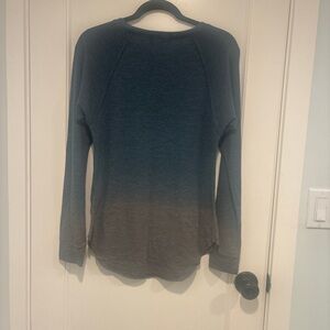 Treasure & Bond Cozy, Chic Grey and Blue stylish top